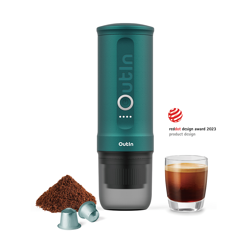 OutIn Nano tragbare elektrische Espressomaschine für unterwegs Outin Teal