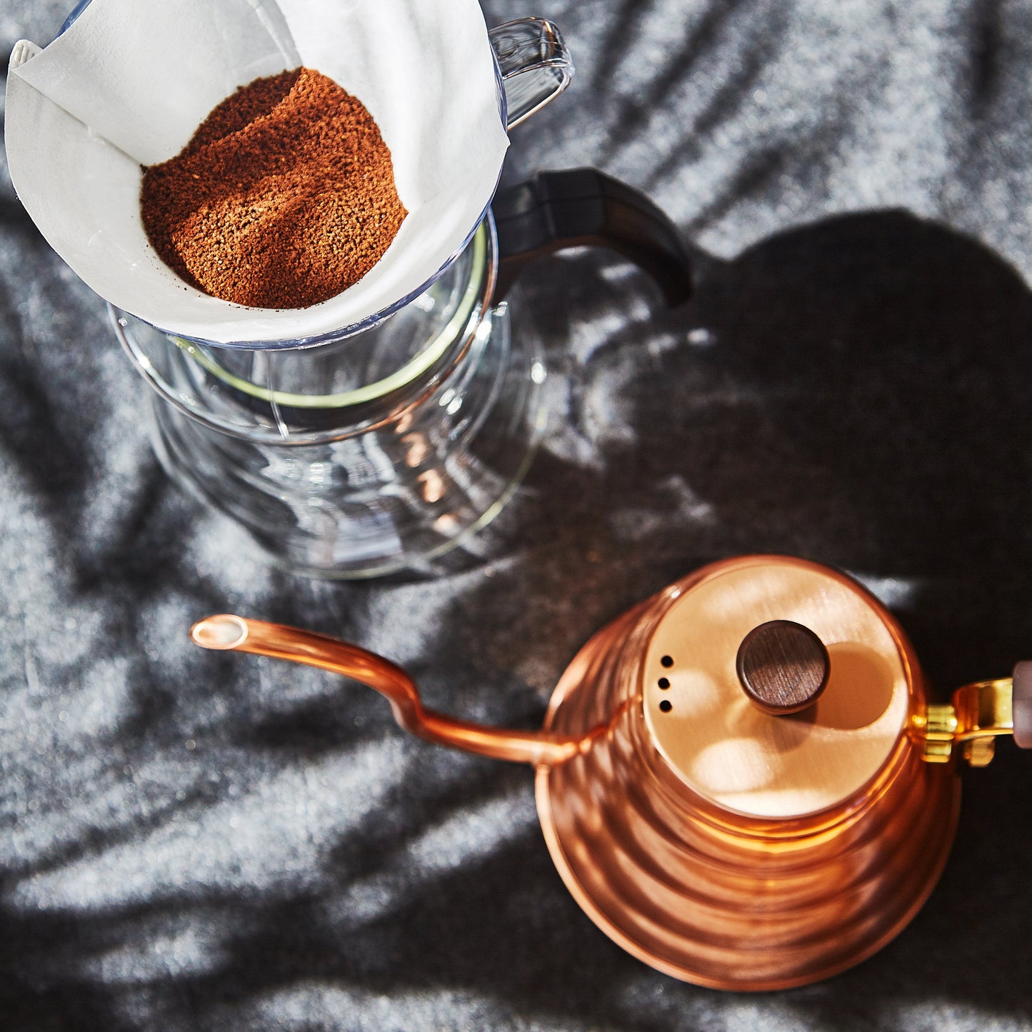 Hario Wasserkessel V60 Buono Drip Kettle Copper mit Kane