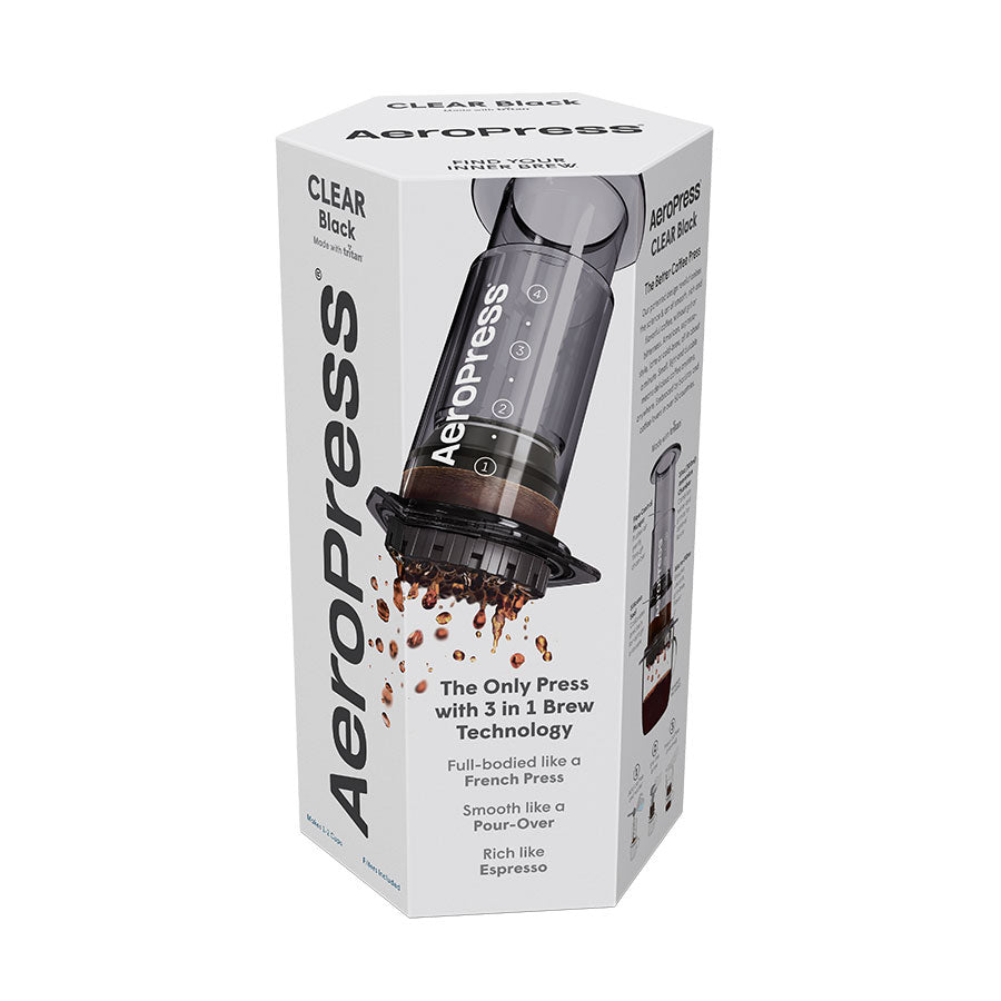 AeroPress Clear Kaffeebereiter Clear Black, Verpackung