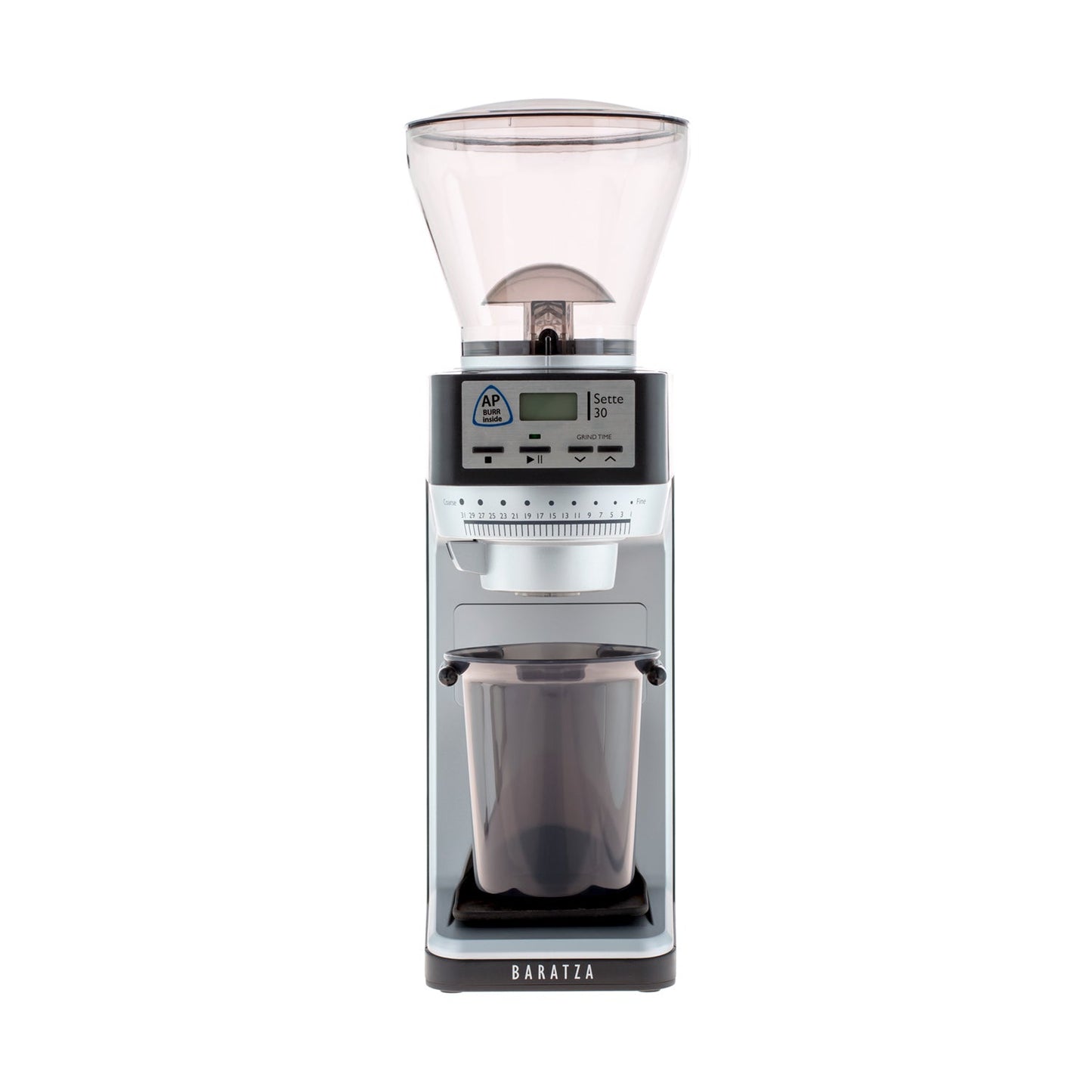 Baratza Sette 30 AP elektrische Kaffeemühle, GRIND-ON-Time Fromtansicht