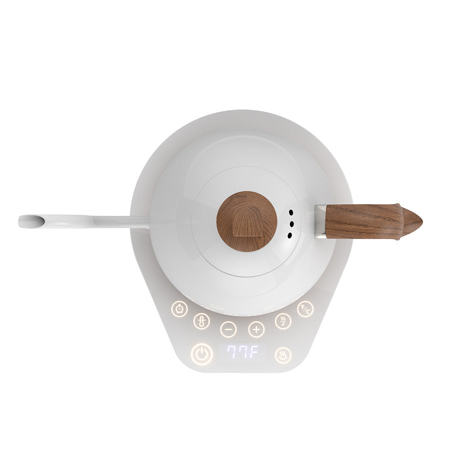 Brewista Wasserkocher Artisan Variable Digital Kettle - Pearl White/White Base 1l, Ansicht von oben