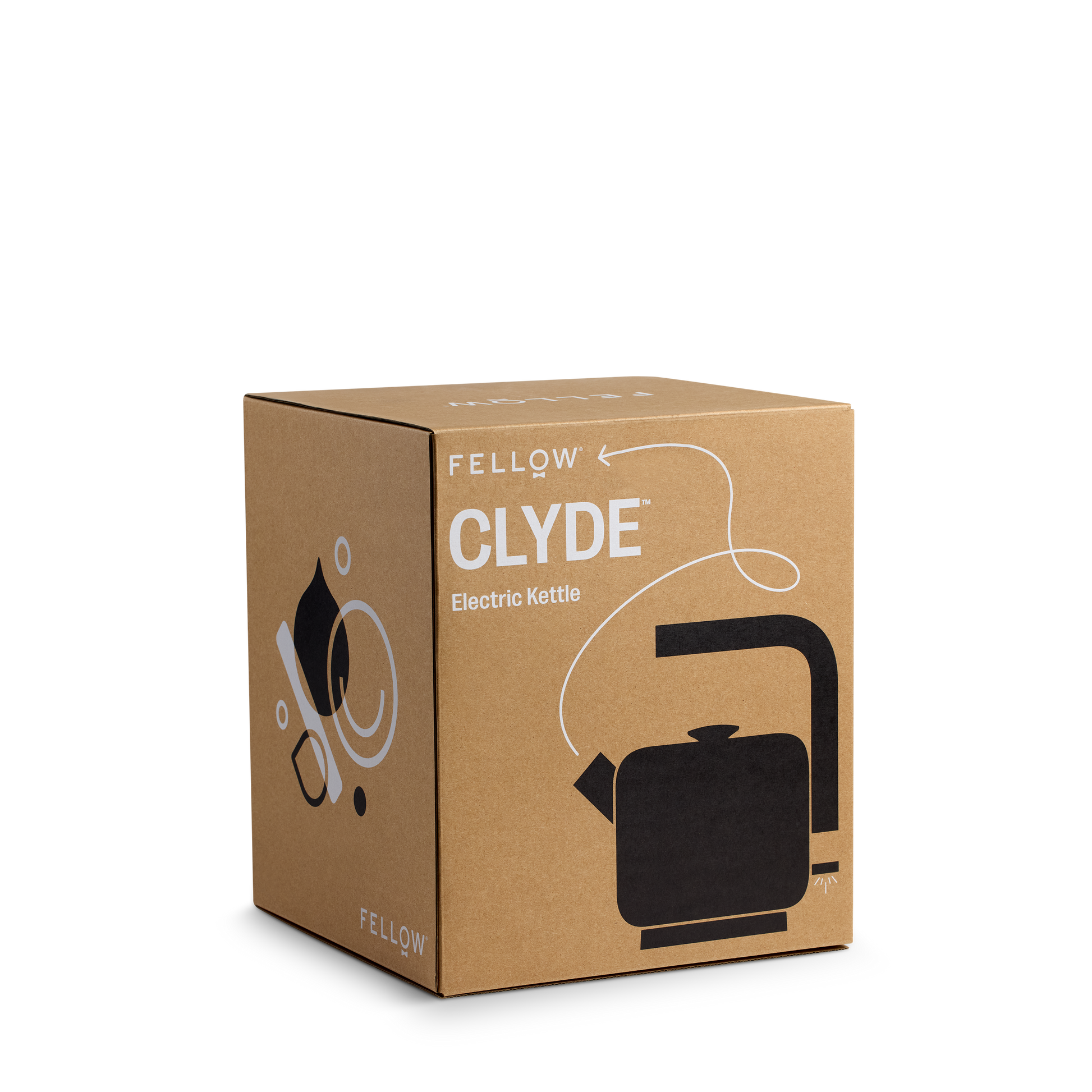 Fellow Clyde Electric Kettle Wasserkocher elektrisch, 1,5 l schwarz, Verpackung