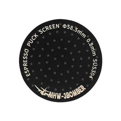 MHW-3BOMBER Espresso Puck Screen 58,5 mm Titan Frontansicht