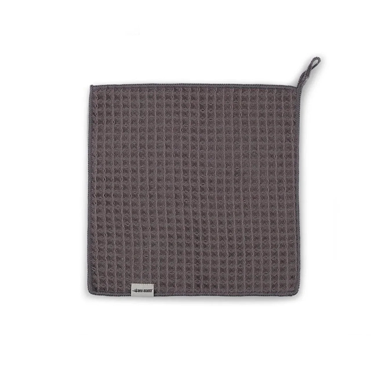 MHW-3BOMBER Waffle towel Barista Mikrofasertuch 30x30 cm dunkelgrau Frontansicht