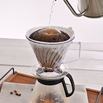 Kaffeezubereitung mit dem Hario Pegasus Dripper Handfilter Clear 03 und Pegasus Server