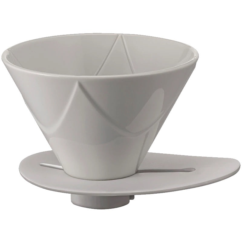 Hario V60 Handfilter Porzellan Mugen Größe 02, weiß mit Halter