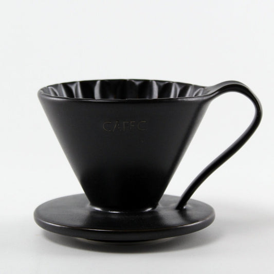 CAFEC Handfilter Arita Flower Dripper Cup 1 Schwarz