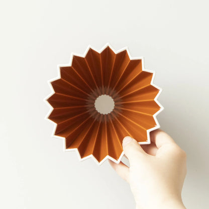 Origami Dripper M Brown, Ansicht von oben