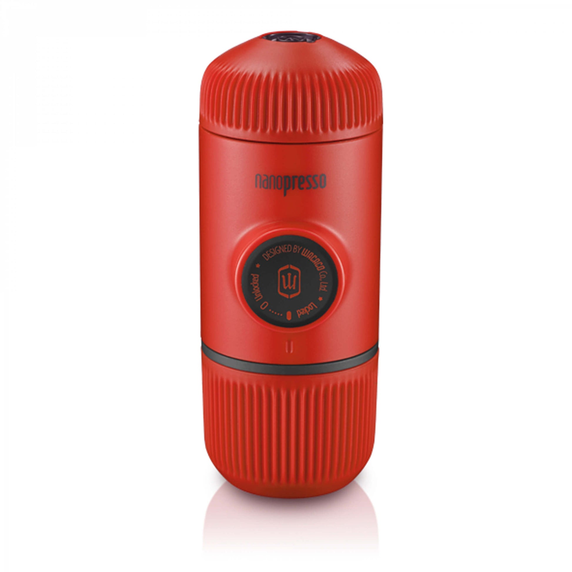 Wacaco Nanopresso tragbare Espressomaschine mit Schutzhülle in Lava Red