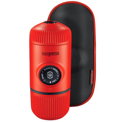 Wacaco Nanopresso tragbare Espressomaschine mit Schutzhülle - Lava Red